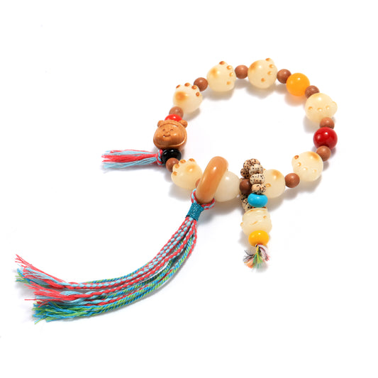 Handmade bracelets with natural bodhi and sandalwood