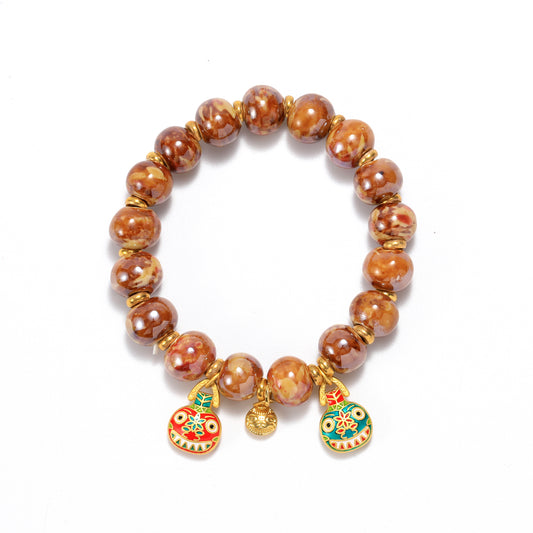 Wear our natural ceramic bracelets and feel the energy and blessings it brings, so that it can accompany you through every beautiful moment.