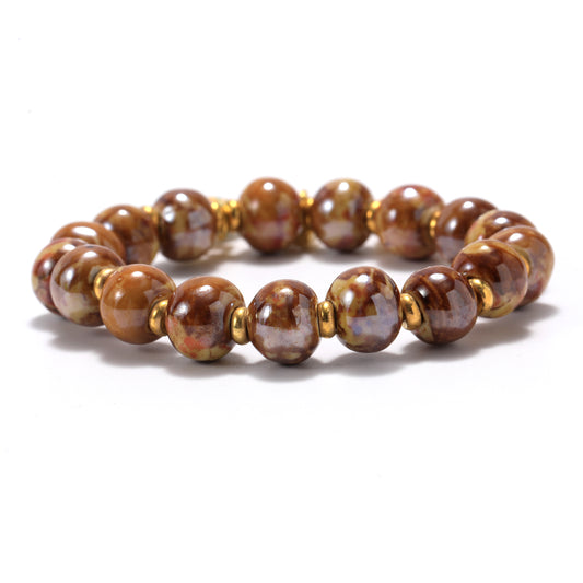 Wear our natural ceramic bracelets and feel the energy and blessings it brings, so that it can accompany you through every beautiful moment.