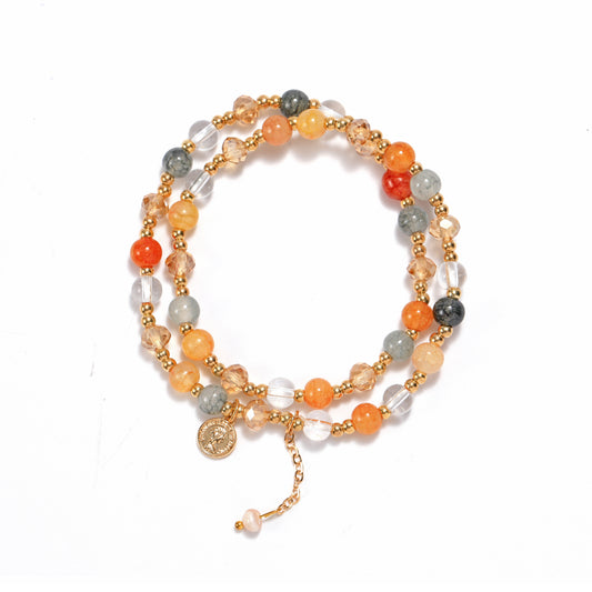 Colorful crystal natural bracelets, each bead condenses the magical power and endless beauty of nature.