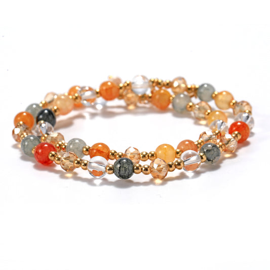 Colorful crystal natural bracelets, each bead condenses the magical power and endless beauty of nature.